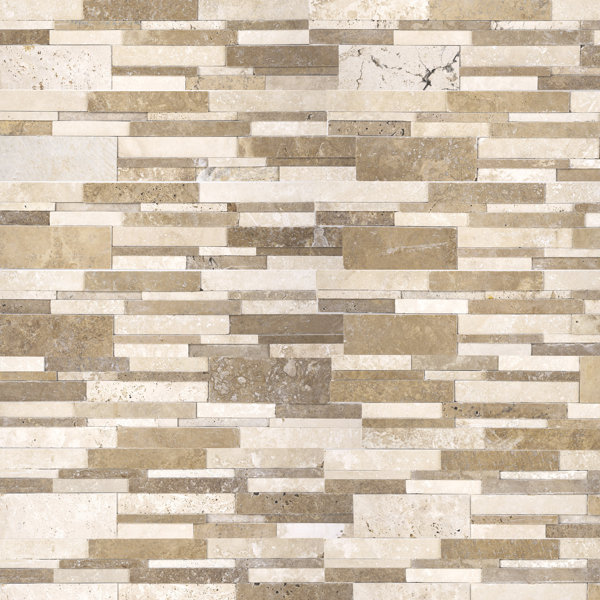 6 in. x 24 in. Honed Natural Stone Ledger Panel Wall Tile