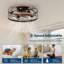 Ventilateur de plafond en cage 19 po avec lumière et télécommande, moteur réversible à 6 vitesses, minuterie, montage encastré pour la chambre à coucher et la cuisine