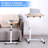 Overbed Table Height Adjustable With Tilting Desktop Bed Side Table With Wheels Lockable Rolling Standing Laptop Desk Hospital Bed Table-929888992