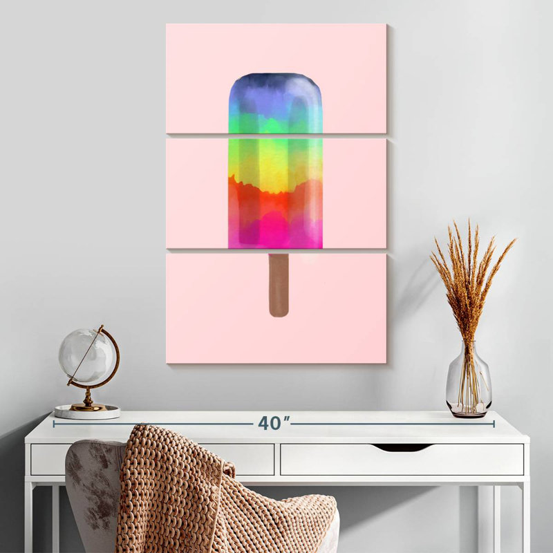 Yarlin Rainbow Popsicle, 32" H x 20" W