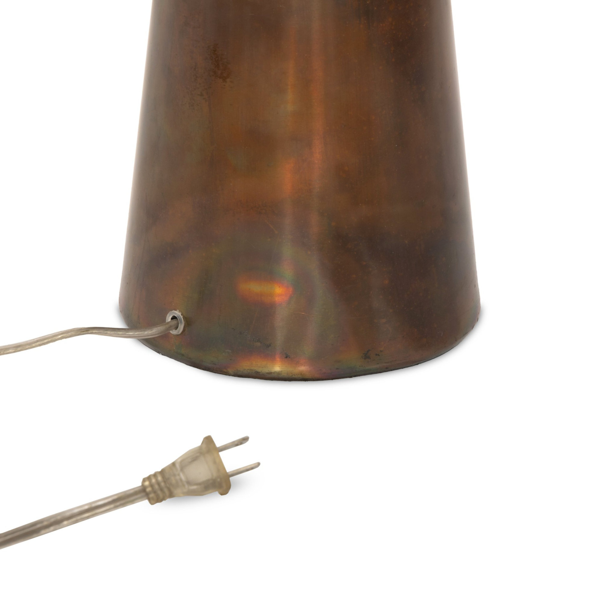 Mancillas Table Lamp-Iridescent Acid Wash, Cream, Linen Blend, Iridescent Acid Wash
