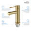 Circular X Single-Hole Single-handle Bathroom Faucet with Drain Assembly-61497406