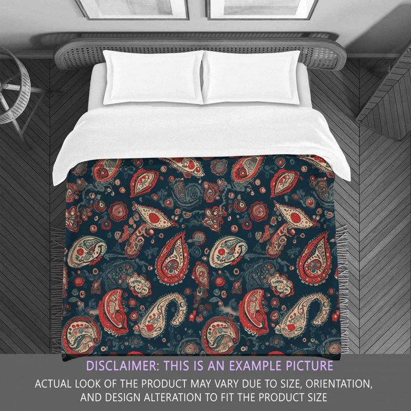 Paisley Bedding, Twin Extra Long Comforter
