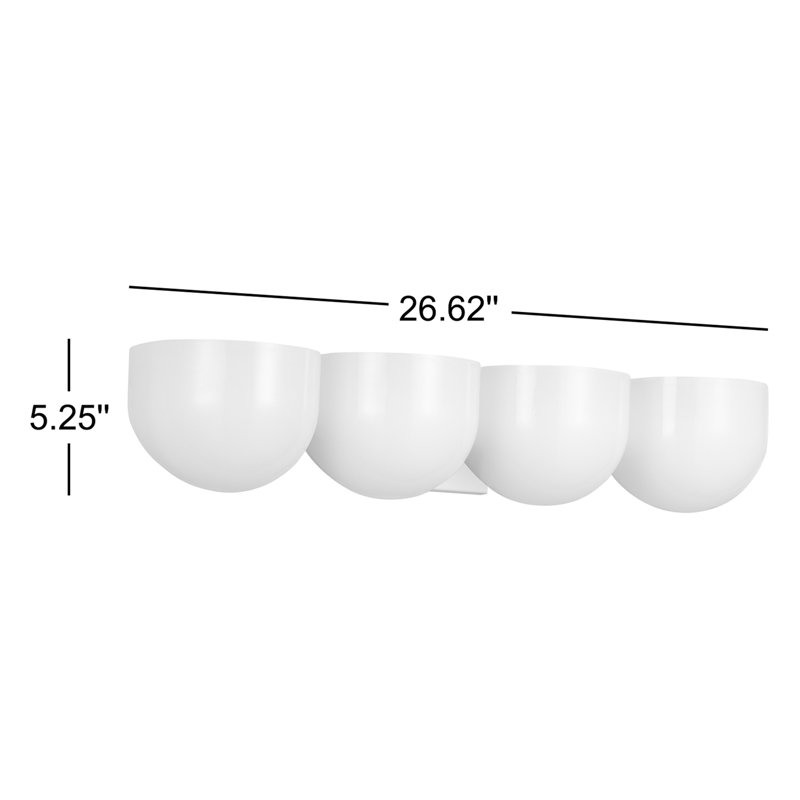Cheverny 4 - Light Vanity Light, Matte White