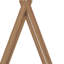Un lit de plancher conçu comme une tente, avec une structure triangulaire.-520859692-520859695