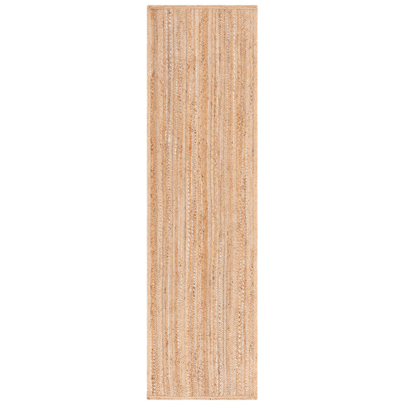 Copernicus Natural Fiber Flatweave Jute Striped Rug, Tapis de couloir 2 pi 3 po x 8 pi
