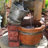 Mcwhorter Rustic Pouring Buckets Polyresin Outdoor Water Fountain with Light