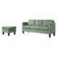 Canapé en L avec cachemire rembourré: design multifonctionnel, apparence de luxe moderne - idéal pour les salons, appartements - assemblage et entretien faciles, vert olive-1205370755