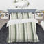 Ensemble de housse de couette Green Stripes I - Stripes-109145230