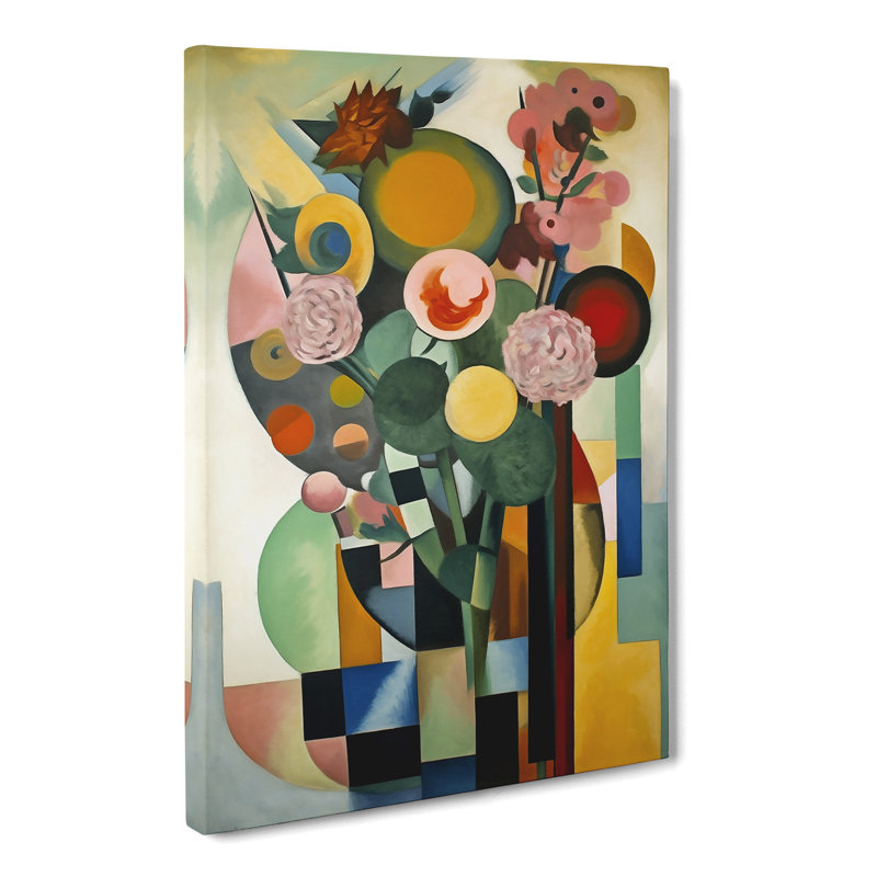 Bauhaus Flowers Vol.3 - Wrapped Canvas, 76cm H x 50cm W x 3cm D