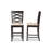 Upholstered Counter Stool with Solid Wood Frame-675855705