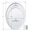 Modern Frameless Beveled Oval Wall Bathroom / Vanity Mirror-21562910
