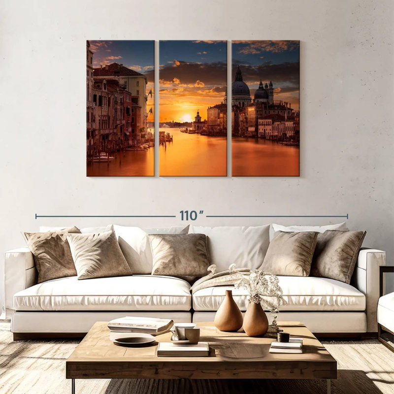 Rorry Venice Waters, 48" H x 74" W