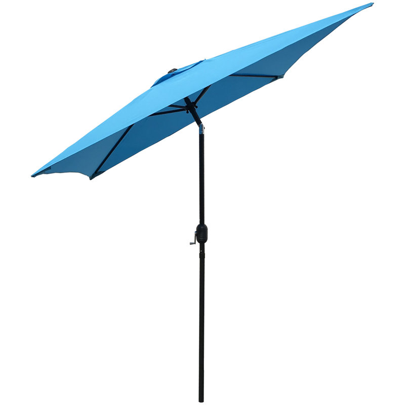 Parasol de marché carré 6,5 pi Tempo, Turquoise
