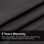 Retonia Parasol carré de luxe à double plateau carré avec base en tôle d'acier, noir-1213887671