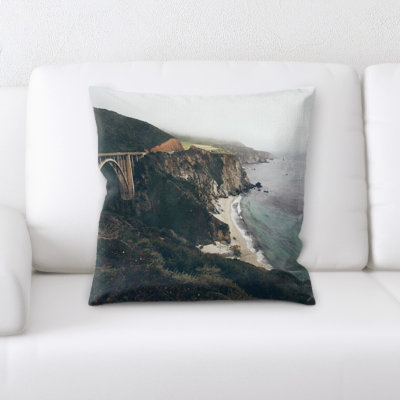 Microsuede Reversible Throw Pillow