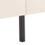 Structure de lit double tapissier pleine grandeur avec support en lattes de bois-129694010