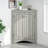 Oak Triangle Bathroom Cabinet With Adjustable Shelves - Stylish Appeal Storage 2
