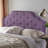 Light Purple Fabric Queen Size Headboard - Solid Wood Frame & Metal Legs, Adjustable Height With Nailhead Trim-1019472748-1019472750