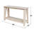 Khylia 50'' Solid Wood Console Table-2098466511