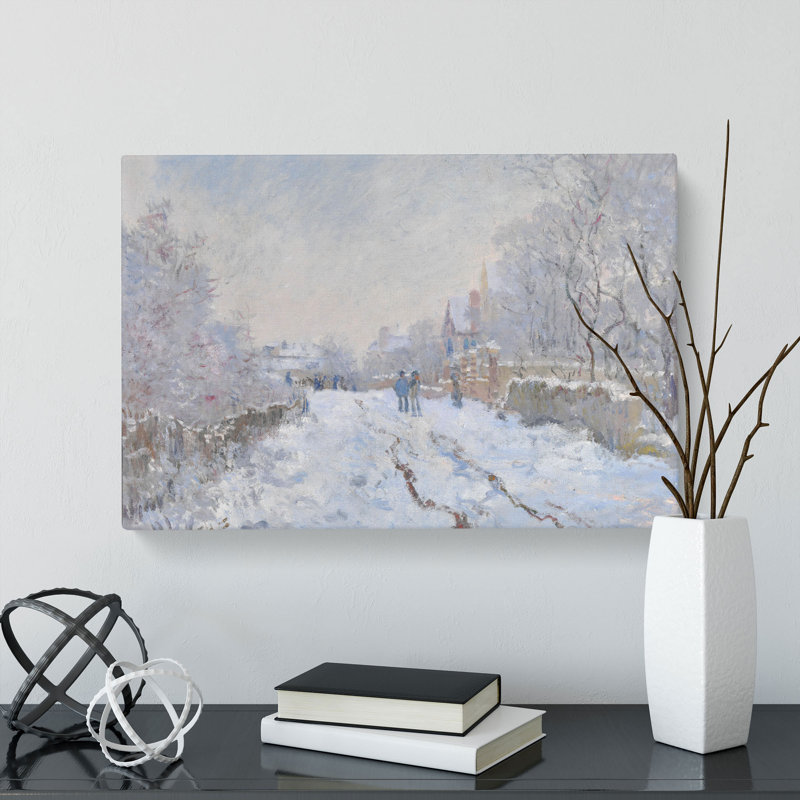 Snow at Argenteuil by Claude Monet - Wrapped Canvas, 50cm H x 76cm W x 3cm D