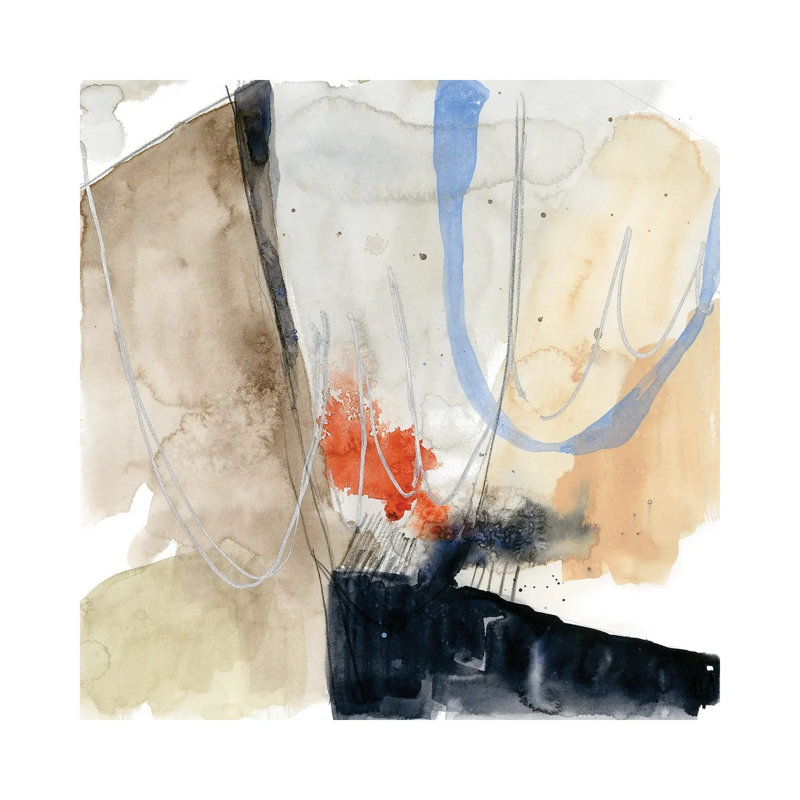 Abstract Coordinates V by Jennifer Goldberger - Wrapped Canvas Painting, 30.48cm H x 30.48cm W x 1.91cm D