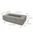 Madison 60" Travertine Propane Fire Pit Table with Wind Guard, Burner Lid, & Tank Cover-1071444267