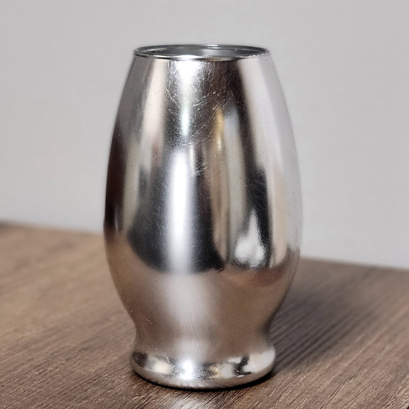 Vase de table en verre fabriqué à la main Zaelie, Argent