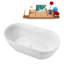 Baignoire autoportante 59 po avec plateau interne 59 po Streamline-101413190