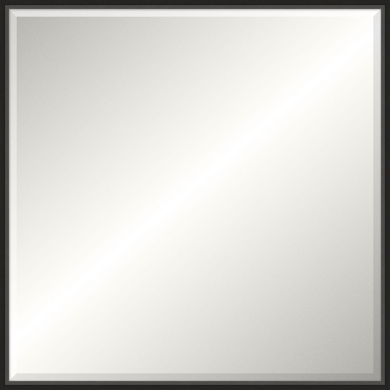 Ridgeline Solid Wood Beveled Mirror, Square, 37.5" x 37.5"
