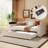 Upholstered Daybed with Storage Armrests, Trundle and Integrated Bluetooth Audio System for Comfortable Living and Entertainment-896649447-896649434