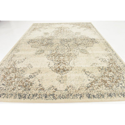 Tapis décoratif Ivoire géométriques Torvis