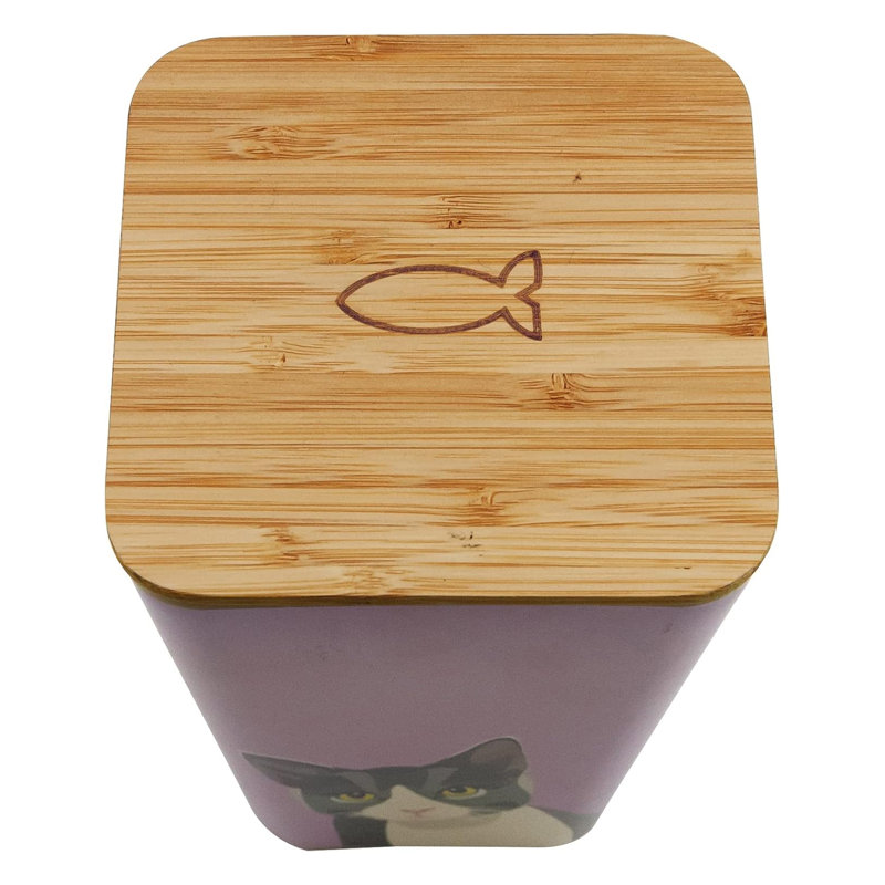 Pink Bamboo Treat Jar