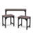 Ilias 3 Piece Set Side Chairs with Bench
