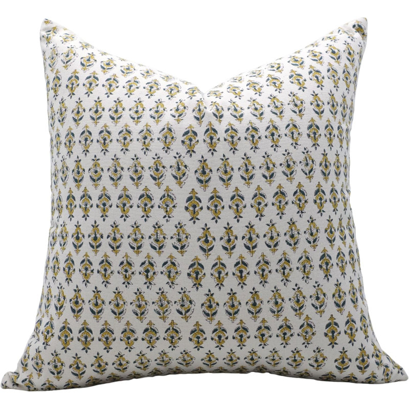 Housse de coussin Fabividine - Coussin décoratif de style bohémien, poisson doré, H 14 po x l 14 po