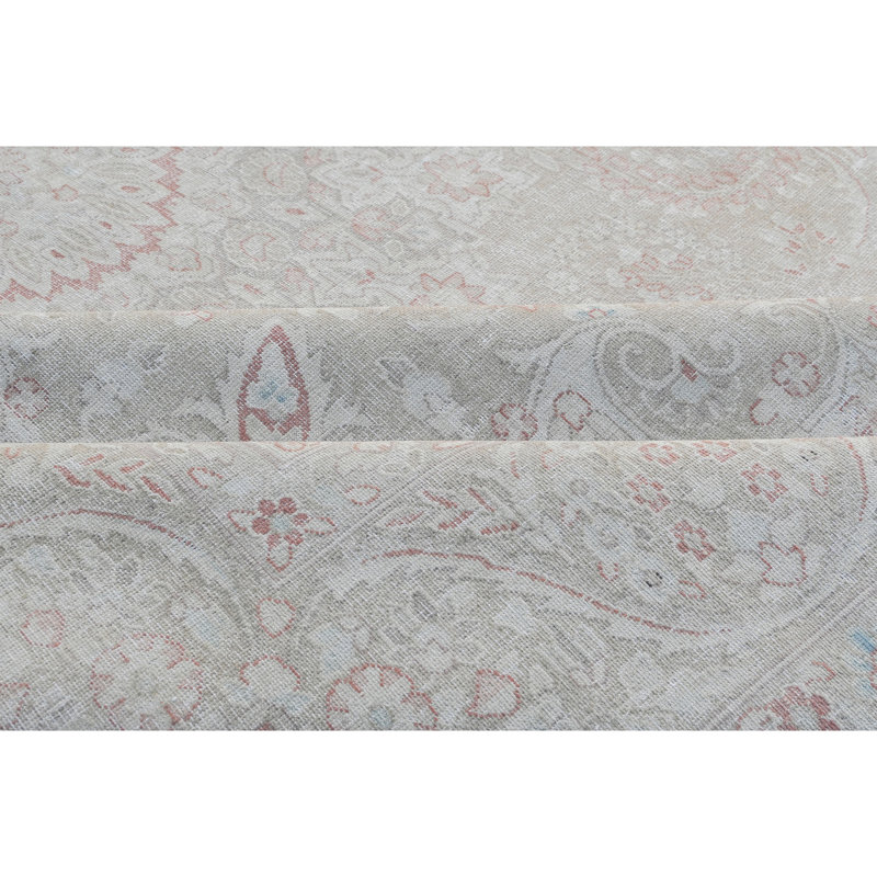Tapis rectangulaire en laine noué à la main 9 pi 6 po x 13 pi Rectangle
