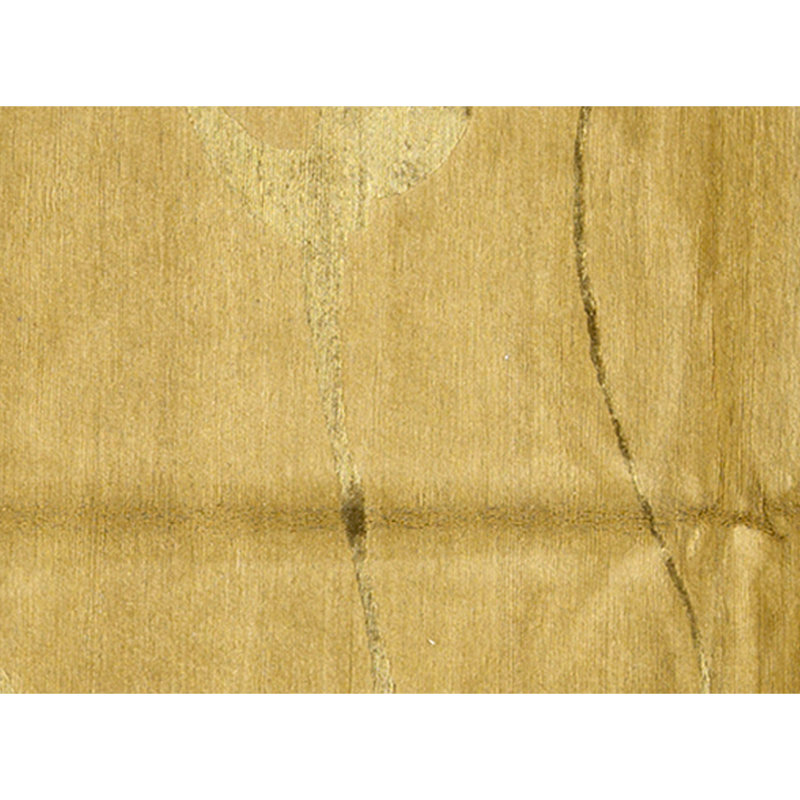 Hand Knotted Area Rug in Gold