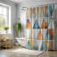 Delicate Polygonal Patterns - Rideau de douche Premium-969497572