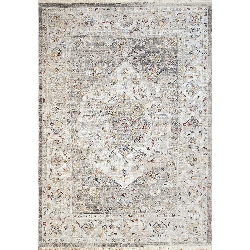 Tapis gris Felipe, Tapis de couloir 2 pi x 7 pi 5 po