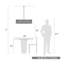 Mataram 8 - Light Dimmable Drum Chandelier
