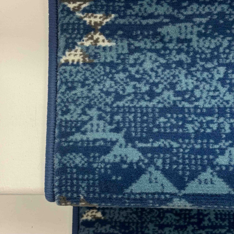 Stair Runner Geometric Area Rug, Runner 60 x 720 cm