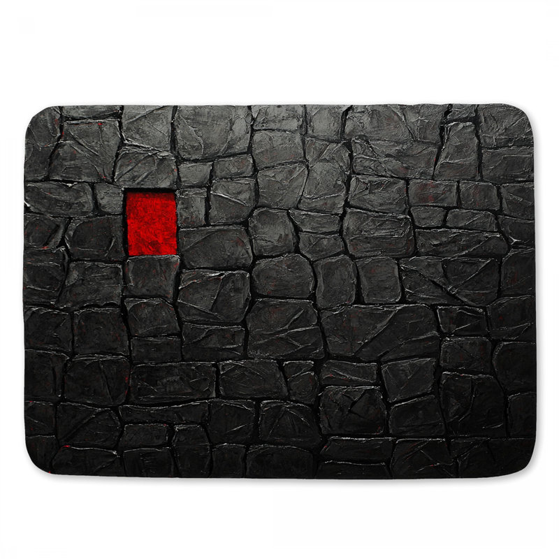 Tapis de salle de bain Stone Stone, L 34 po x l 21 po