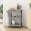 Chariot de cuisine moderne et minimaliste, table d'îlot mobile multifonctionnelle, chariot de rangement en bois avec roulettes pour un déplacement facile, convient à la salle à manger et à la cuisine-1304252829