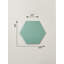 Carreau mural auto-adhésif en pierre hexagonale 6 "x 6,9" Bex-77006020