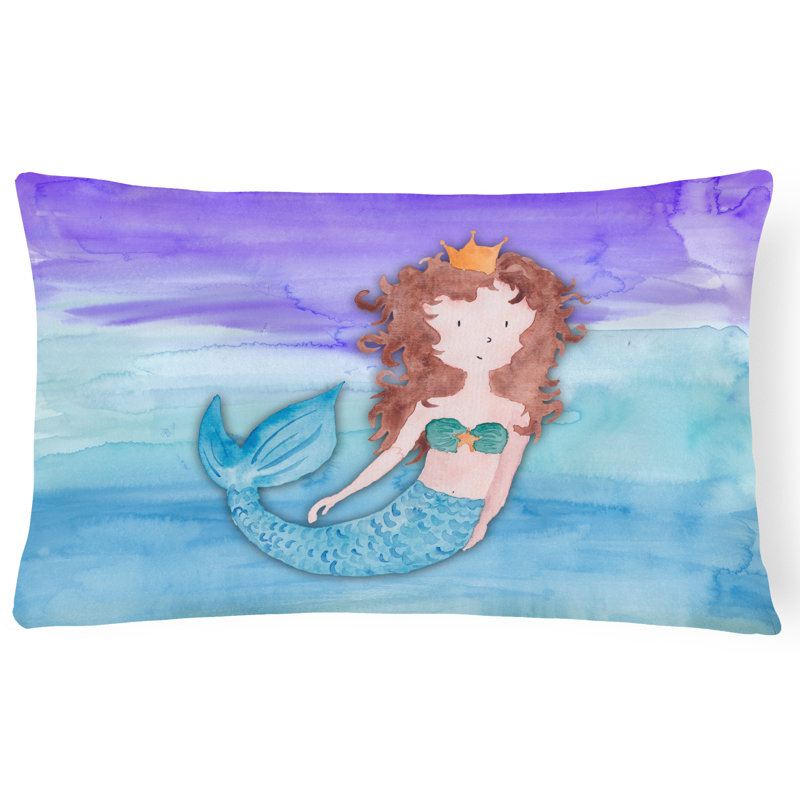  Coussin lombaire à l'aquarelle brune