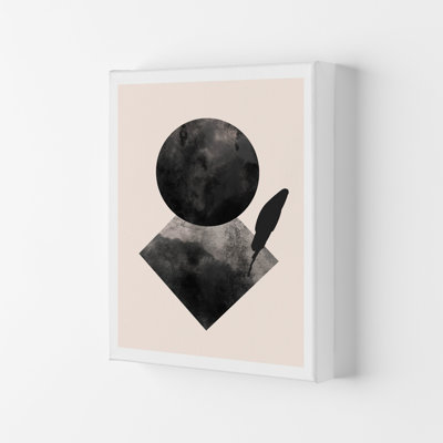 Nude And Black Watercolour 2 by Pixy Paper - Print