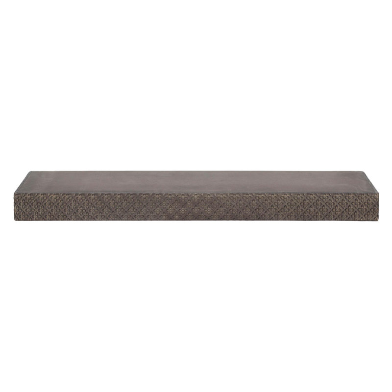 Tablette murale flottante Bucholz, Noir, H 3 po x l 36,25 po x P 8,6 po