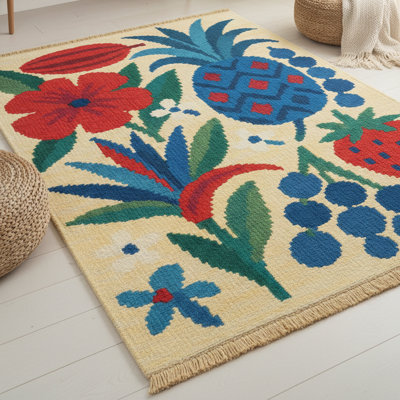 Tapis 5 pi x 8 pi Folk Art Harvest