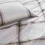 Ensemble de draps pour lit simple avec texture en velours brossé et passepoil profond