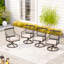 Fauteuil de patio pivotant avec coussin Aiona